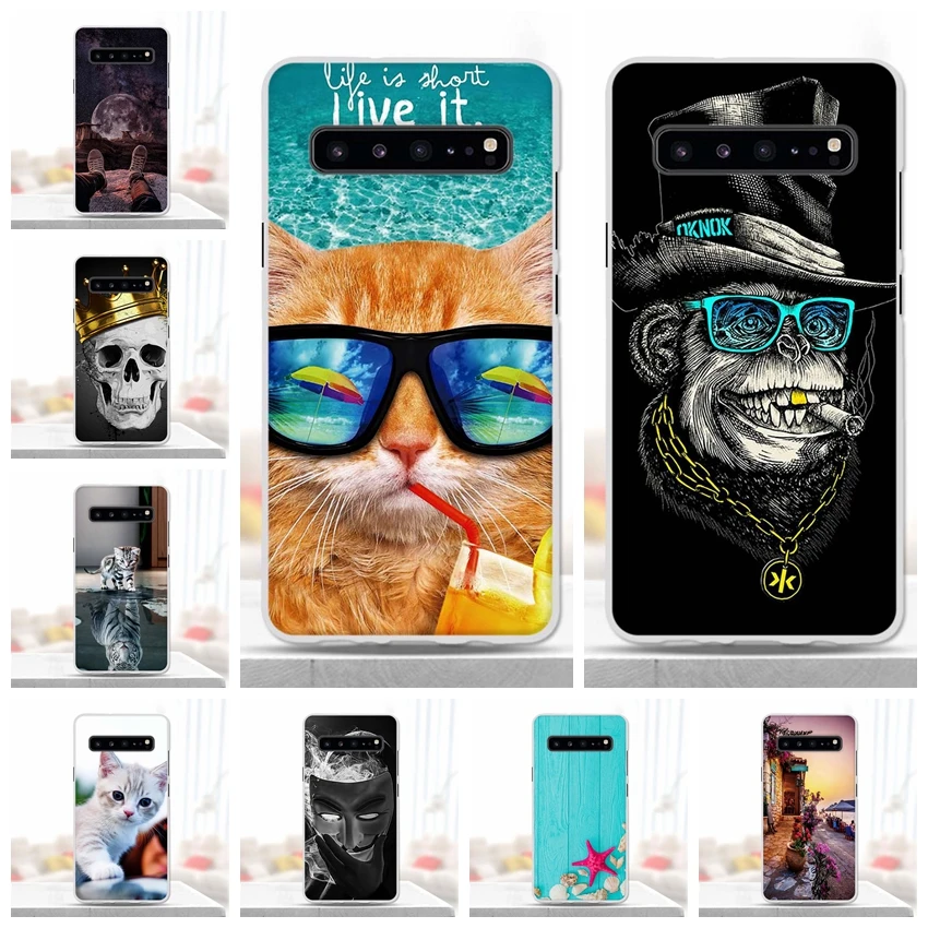 Чехол для Samsung Galaxy S10 5G силиконовый мягкий чехол из ТПУ телефона G977N G977U