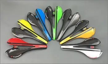 

TOSEEK New Mountain & Road bike bicycle UD Glossy full carbon fibre Super light bicycle saddle bike parts road carbon saddle