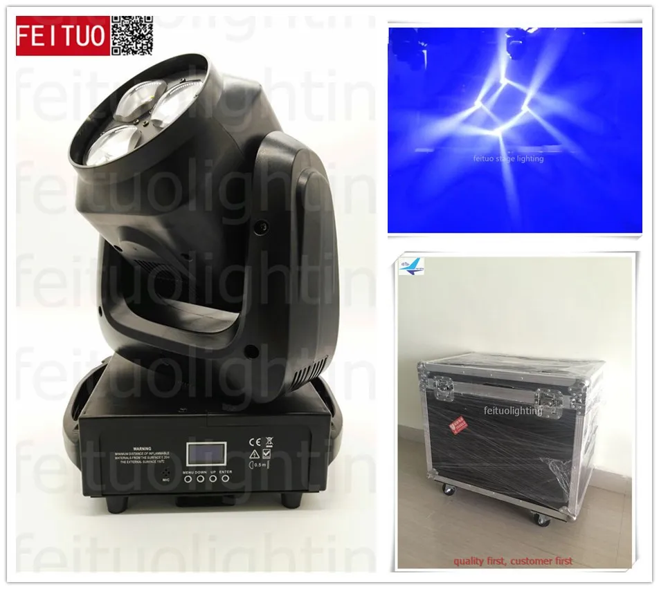 

4pcs+flightcase LED Zoom Effect Bee Eyes 3x40w Mini Beam Moving Head Light RGBW Rotating DJ Stage Disco Wedding Party Lighting
