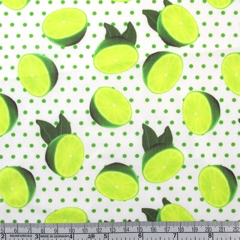 50*145 см полиэстер хлопок ткань еда Фрукты DIY Детская одежда сделать постельные