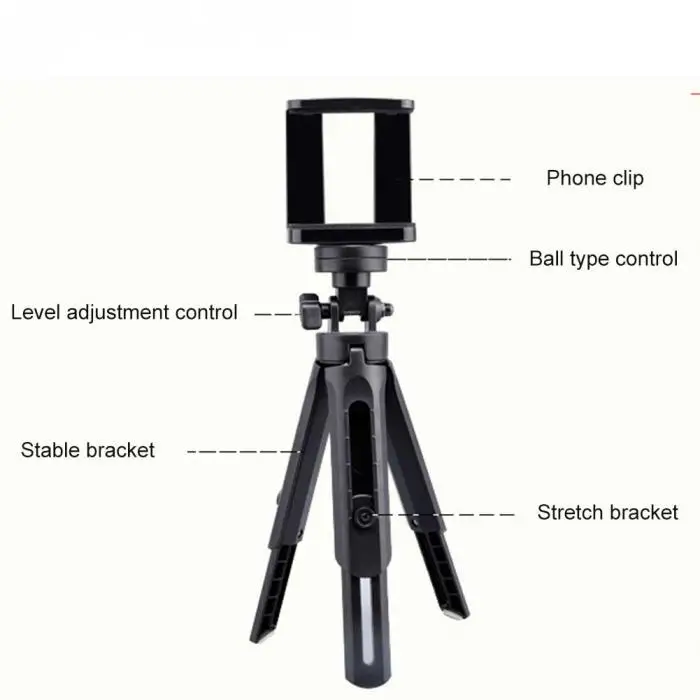 Mobile Phone Clip Tripod Live Clip Video Horizontal Vertical Self-Timer Fixed Stem Universal Support NK-Shopping