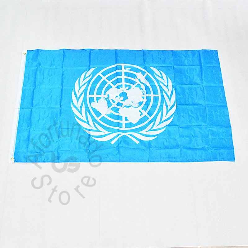 

United Nations UN 90*150cm flag Banner Free shipping meet Parade party 3x5 Foot Hanging National flag Home Decoration flag