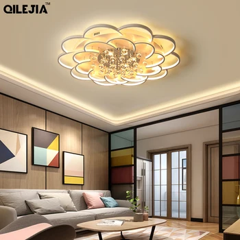 

Crystal Modern Led Chandelier For Living Room Bedroom Study Room Home Deco Acrylic 110V 220V Ceiling Chandelier Fixtures