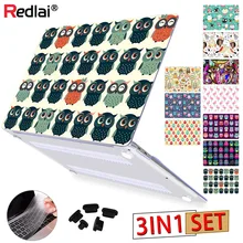 Чехол с совой для ноутбука Apple macbook Air Pro retina 11 12 13 15 для Mac book 13,3 дюймов с сенсорной панелью