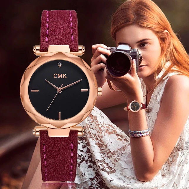 Women Brand Top Luxury Leather Watches Ladies Fashion Rose Gold Dress Quartz Wri Women Brand Top Luxury Leather Watches Ladies Fashion Rose Gold Dress Quartz Wri