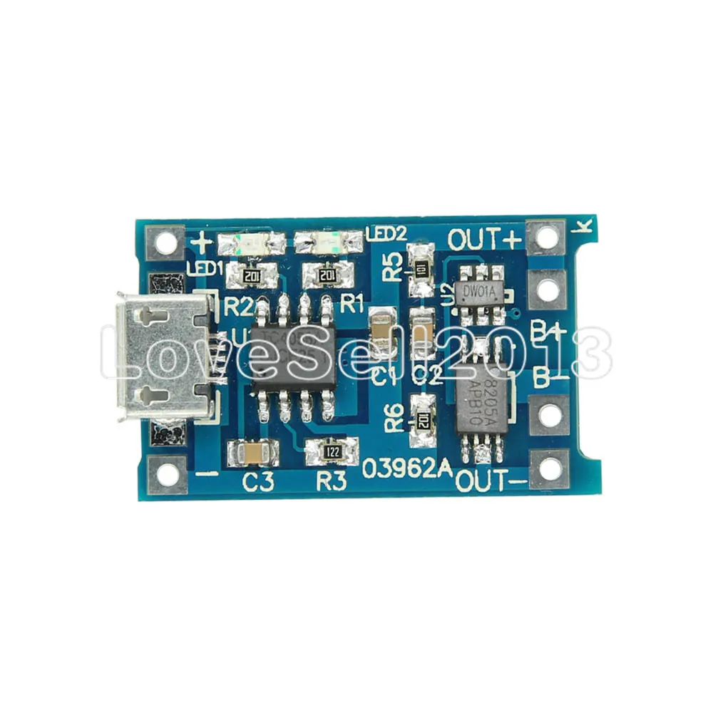 Автоматическая защита! 5 шт. Micro USB в 1 а 18650 TP4056 модуль зарядного устройства