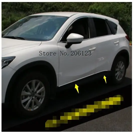 Для Mazda Cx-5 Cx5 2012 2013 хромированная дверная боковая линия формовочная декоративная накладка из нержавеющей стали