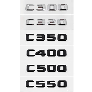 

Silver Black Decal For Mercedes C Class Benz C300 C320 C350 C400 C500 C550 W164 W205 W211 Letter Car Refitting Trunk Sticker