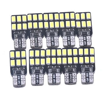 

10x T-10 Canbus LED Bulb 194 168 W5W 5630 5730 12LED SMD T-10 LED Car Side Wedge Light Bulb Auto Car light