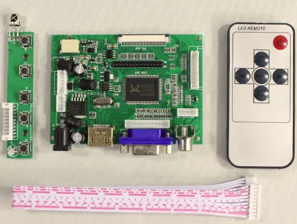 Free shipping HDMI VGA 2AV lcd Controller board VS-TY2662-V1 work for 8inch EJ080NA-05A EJ080NA-05B AT080TN52 800x600 panel | Электроника