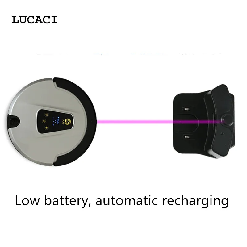 

LUCACI Smartphone Robot Vacuum Cleaner House Cleaning Machine Robotic Sweeper With Built-in HD Camera APP Remote Control