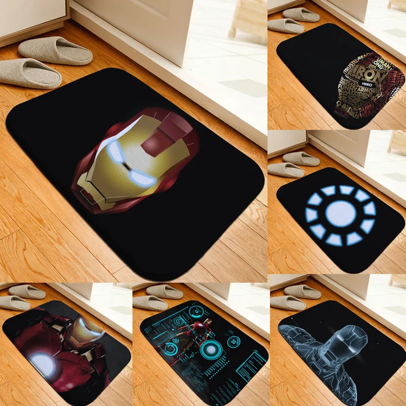 

Anime Iron Man Super Hero Floor Rug Doormat Doorway Non-slip Carpet Bed Living Room Home Kitchen Outdoor Floor Mat