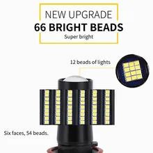 1 шт. 1157 автомобильный 66smd светодиодный указатель поворота или фонарь заднего света 33 Вт 12 В автомобильные аксессуары