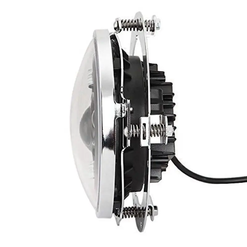 Silver LED Headlight Bracket Mount Ring For Harley Davidson 7inch Led Headlamp