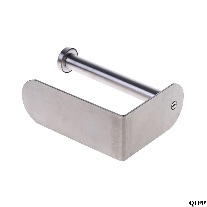 Adhesive Vertical Paper Towel Holder Stainless Steel Wall Mount Bathroom Kitchen Toilet Tissue Roll Storage Rack Jun13