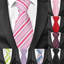 Бизнес галстук для мужчин 8 см ширина классические галстуки модные свадебные мужские галстуки s для подарка костюмы Gravatas микрофибра шеи галстуки