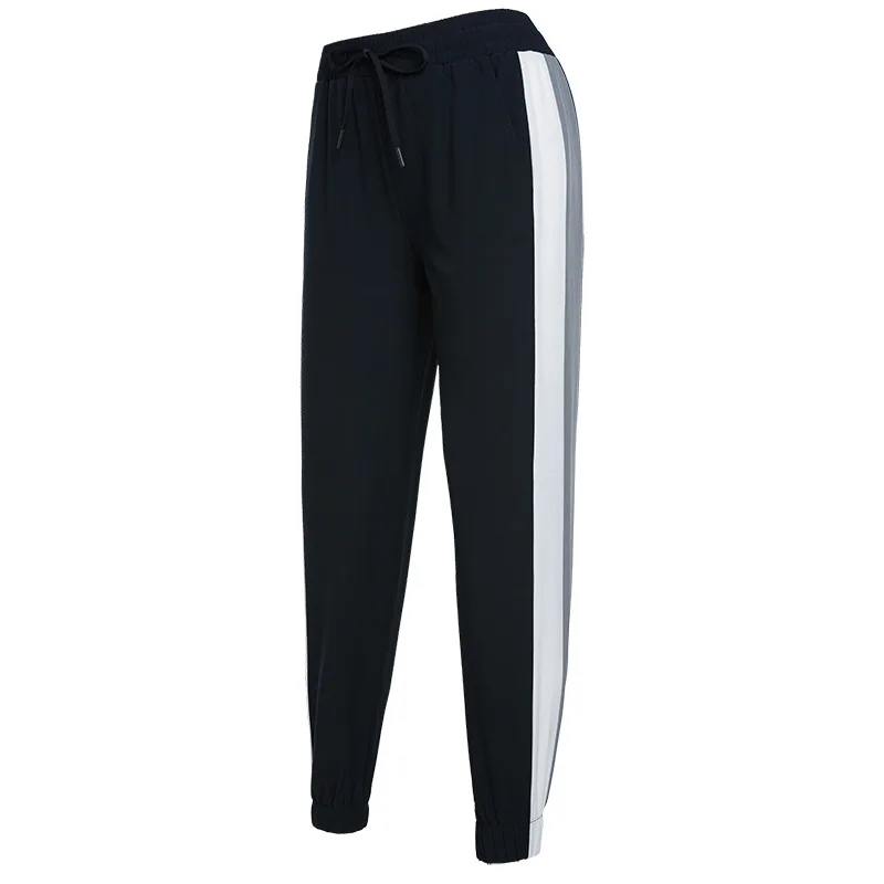 

2019 Women's Sports Running Pants Spliced Color Slim Yoga Training Workout Trousers Female Jogging Gym Sweatpants
