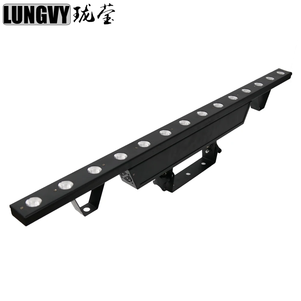 

Free Shipping 12pcs/Lot Hi-Bright Warm White Leds Beam Light 14x3w Led Wall Washer Wedding Dj Home Party Bar Strip Light