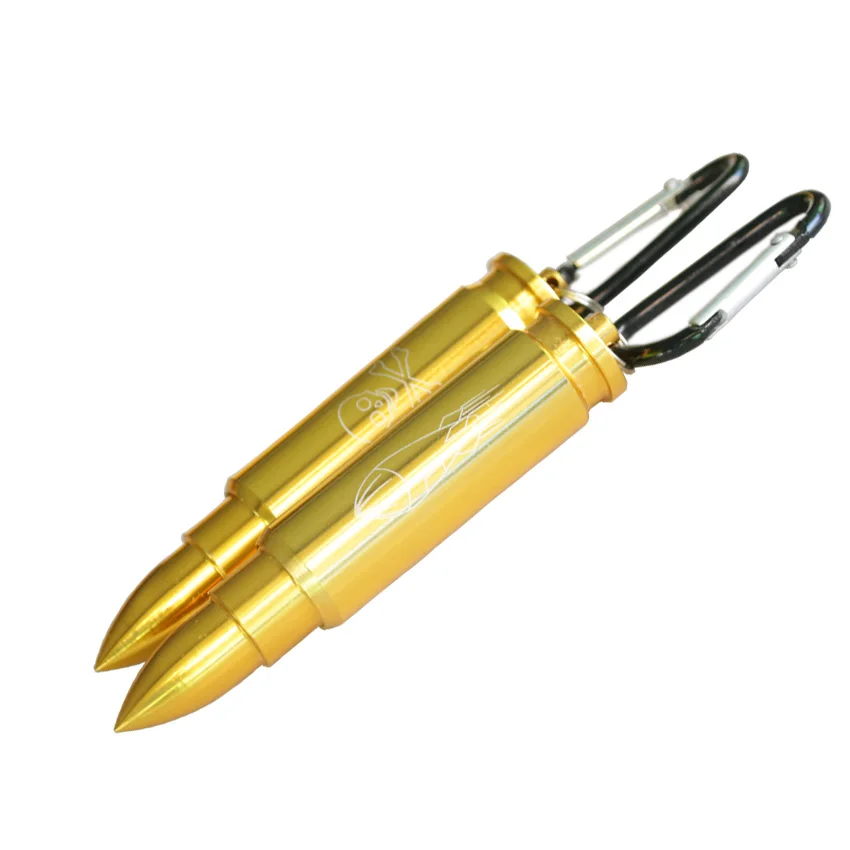 Творческий золотой Цвет пуля таблетки коробка с кольцом для ключей отправляется произвольный рисунок легко носить с собой металлический Алюминий пепельница, для курения таблетница
