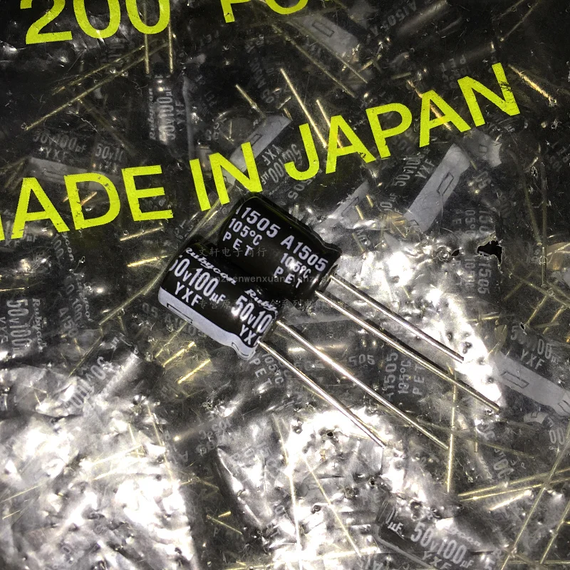 

10PCS Promotion Sale Of Electrolytic Capacitors 50v100uf 100uf50v 8x11.5 Rubycon YXF High-frequency Low -impedance