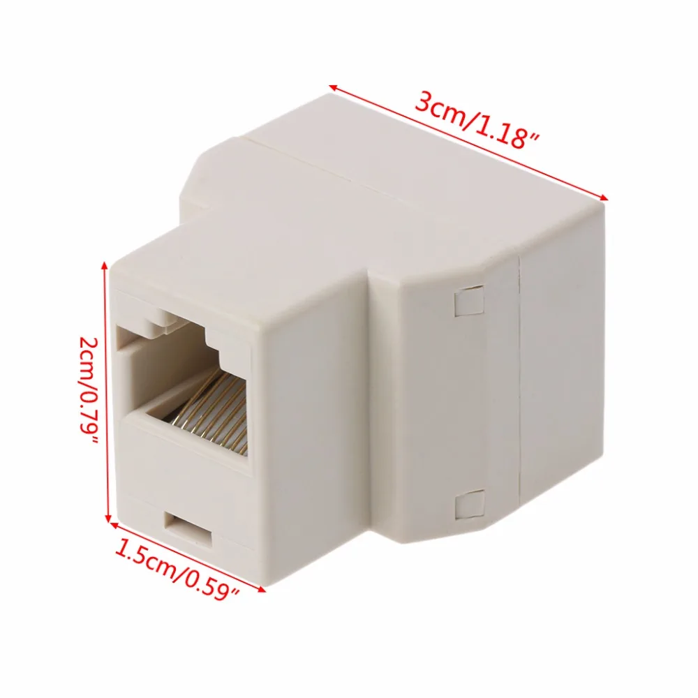 RJ45 CAT5 CAT5E сетевой Ethernet 1to2 коннектор адаптер