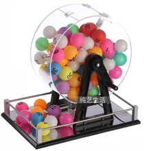 Развлечения лотереи мяч Палочки машина, изготавливаемый по заказу клиента в качестве памятного мероприятия лотереи Машина ручной электронное средство индикации случайных чисел игровой мяч