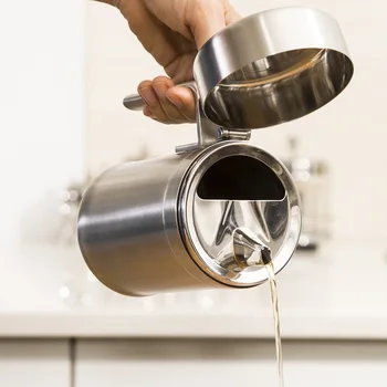 

Germany 304 stainless steel sauce bottle oil cans oiler leakproof controllable Kitchen cruets & misters filter