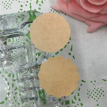 

100Pcs/Lot Blank Space Craft Paperboard Package Sticker Accept DIY For Handmade Items Self Adhesive Sticker Sealling Labels