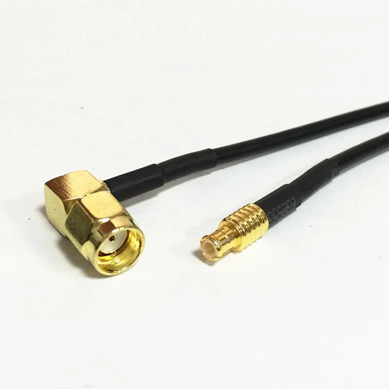 New Modem Coaxial Cable RP SMA Male Plug Right Angle Switch MCX Male
