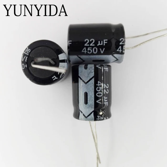450V 1UF 2.2UF 3.3UF 4.7UF 10UF 22UF 33UF 47UF 68UF 82UF 100UF 150UF Aluminum Electrolytic Capacitor