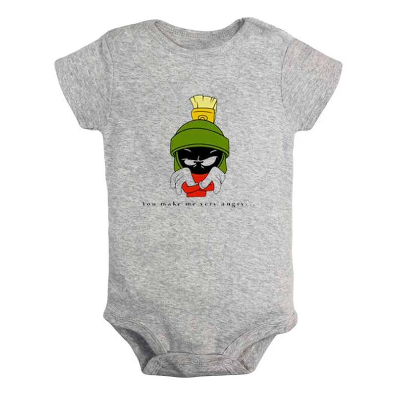 ieBodysuits1350G Одежда для новорожденных мальчиков и девочек с изображением поросенка из мультфильма Марвина и марсиана комбинезон с короткими рукавами хлопок - Color: ieBodysuits1350G