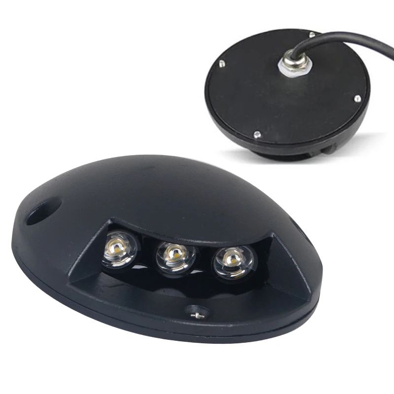 Lâmpada de Canto Conduziu a Lâmpada Led ao ar Footlights Luzes Livre 220 v 110 Dc12v Passo Luz Superfície Montado Subterrânea Ip67 3 w Led 3 High Quality Luzes e Iluminação