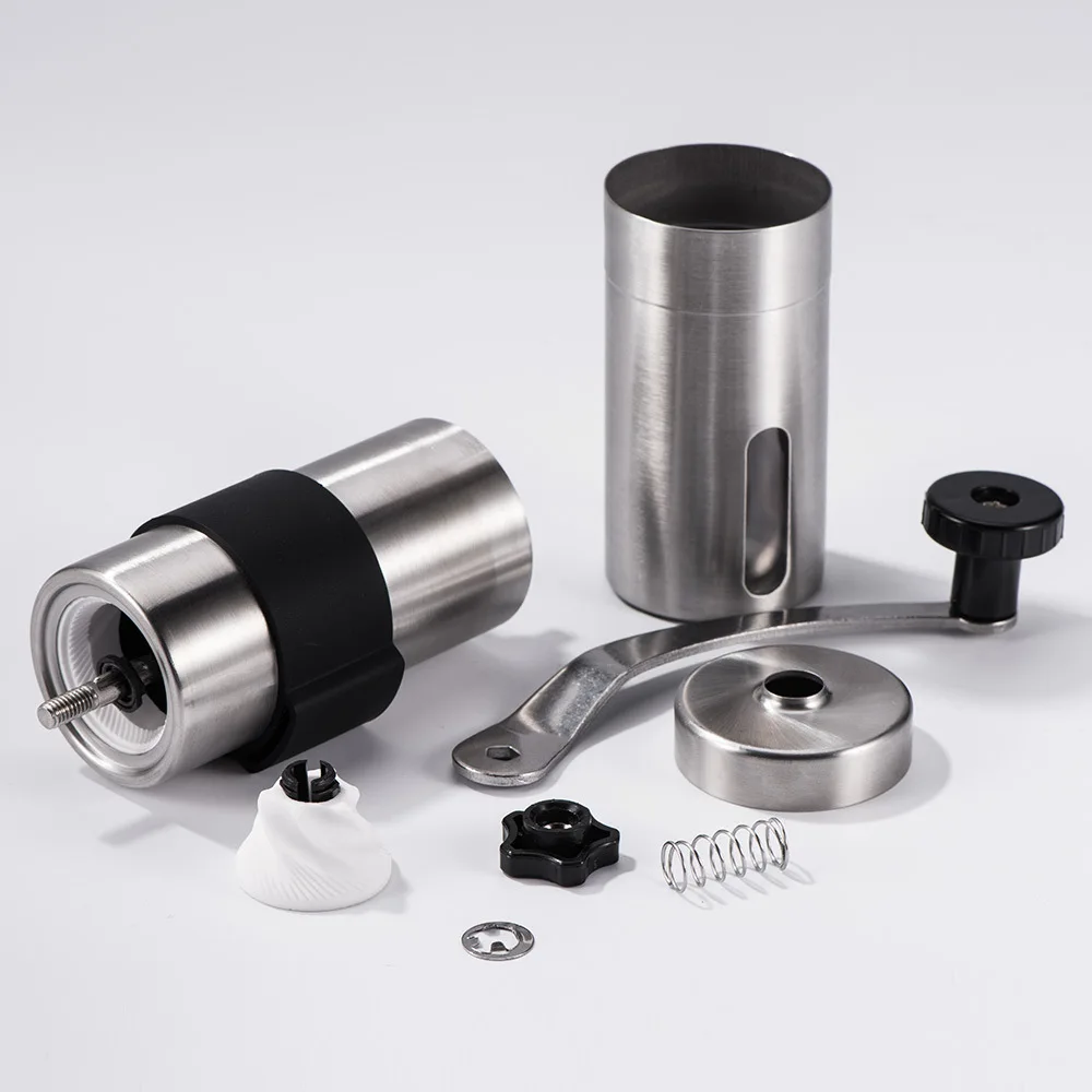 Stainless Steel Mini Hand Grinders Adjustable Anual Coffee Grinder Hand Ceramics Core Coffee Mill K