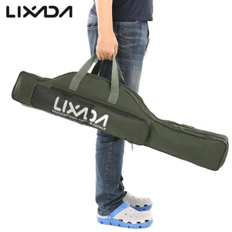 Lixada 100/130/150 см мешок рыболовной удочки для рыбалки Оксфорд Ткань Складная штанга сумки для катушек для рыболовных снастей чехол Pesca