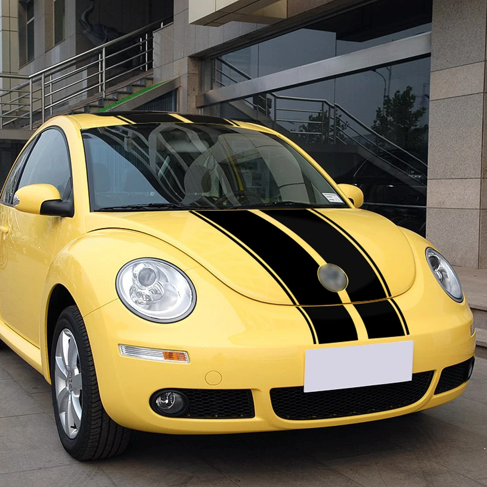 Car Hood Bonnet Roof Rear Stripes Sticker Body Kit Decal for Beetle Volkswagen Accessories 2002 2003 2004 2005 2006 Car Styling Car Hood Bonnet Roof Rear Stripes Sticker Body Kit Decal for Beetle Volkswagen Accessories 2002 2003 2004 2005 2006 Car Styling