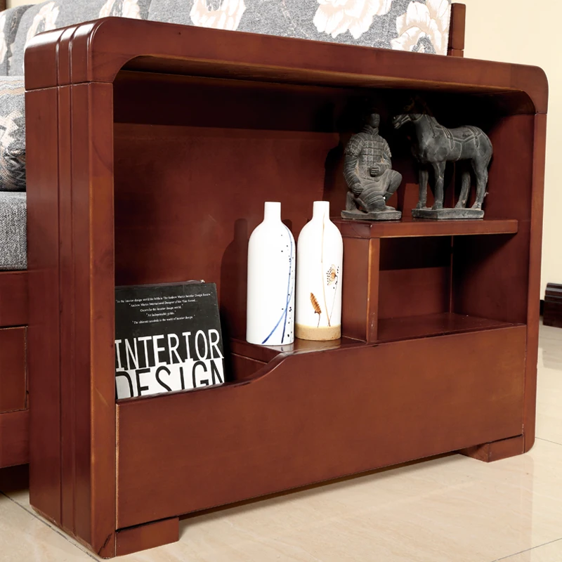 Furniture living room modern Solid wood Simple sofa coffee table combination