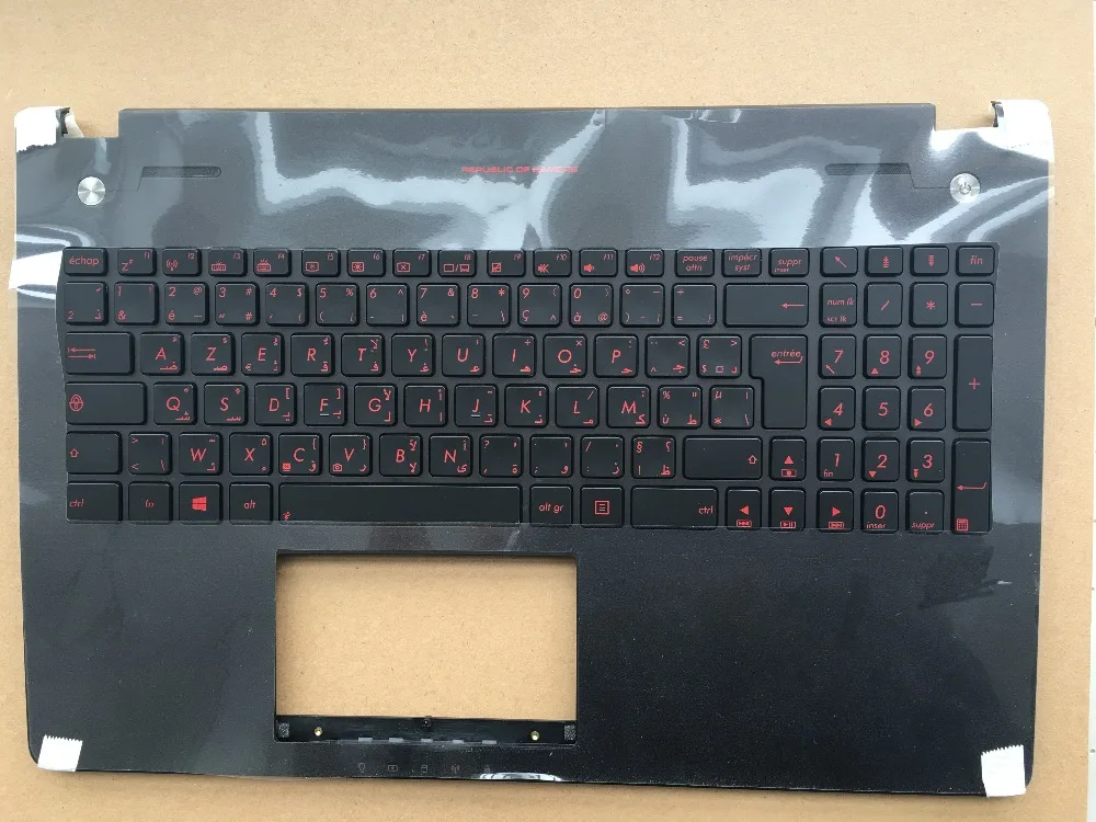АФ арабо-Французская клавиатура с подсветкой для ASUS G56 N56 N56VB N56VJ n56vvm N56VZ верхняя