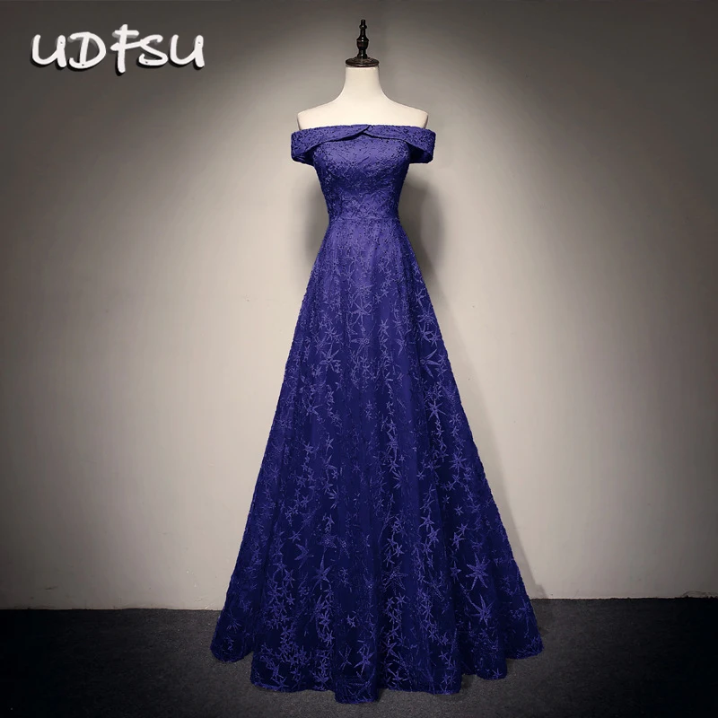 UDFSU Vrouwen Elegante Boothals Backless Avondjurk Off Shoulder Lace Up Party Jurken Floor Lengte Lace Up Avondjurken UDFSU Vrouwen Elegante Boothals Backless Avondjurk Off Shoulder Lace Up Party Jurken Floor Lengte Lace Up Avondjurken