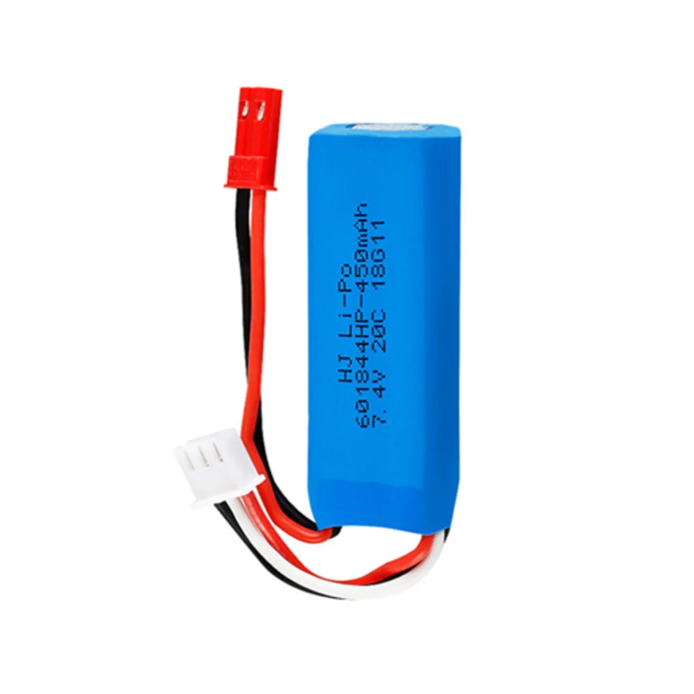 Литий полимерная батарея 2S 7 4 в 450 мАч для WLtoys K969 K989 K999 P929 P939 RC Car 601844 20C аккумулятор 5