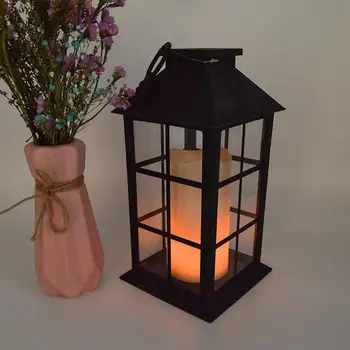 

Vintage Retro Classic Candle Lantern with LED Decorative Candle for Festival Christmas Home Wedding Party