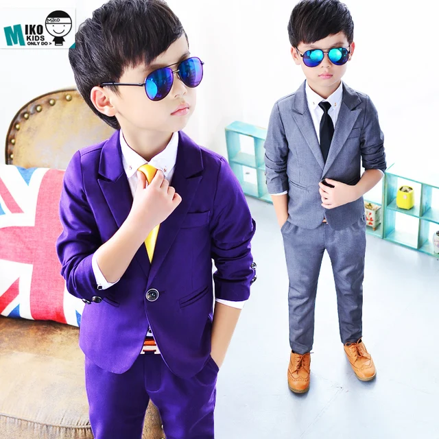 2019 New Arrival Boys suit (coat + Pants) Kid Casual suits Child Party