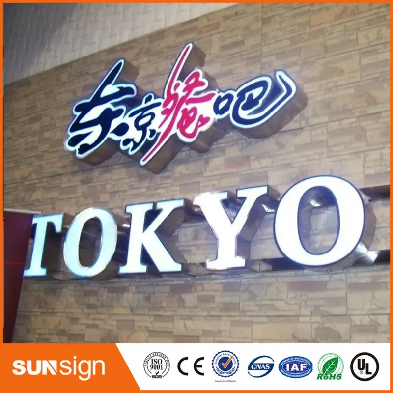 

Reliable Quality Frontlit Led Light Word Sign Frontlit / backlit illuminate led signs advertising