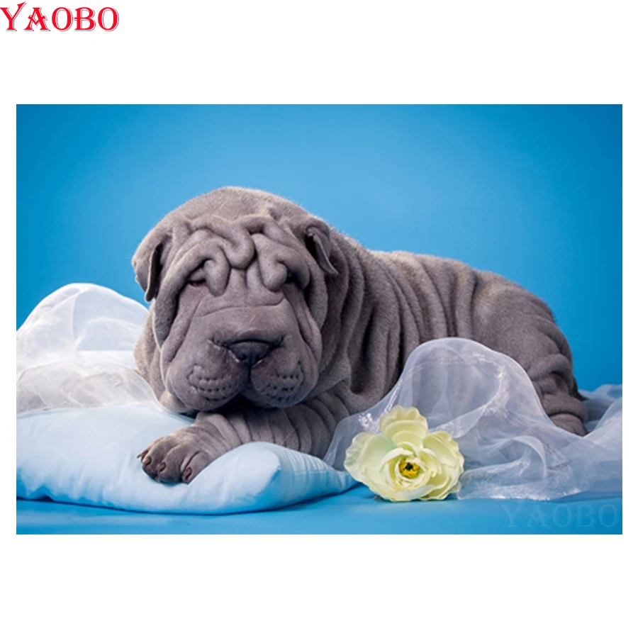 

DIY Diamond Embroidery animal shar pei Diamond Painting Cross Stitch Mosaic Pattern Full Square Rhinestone with your own photo