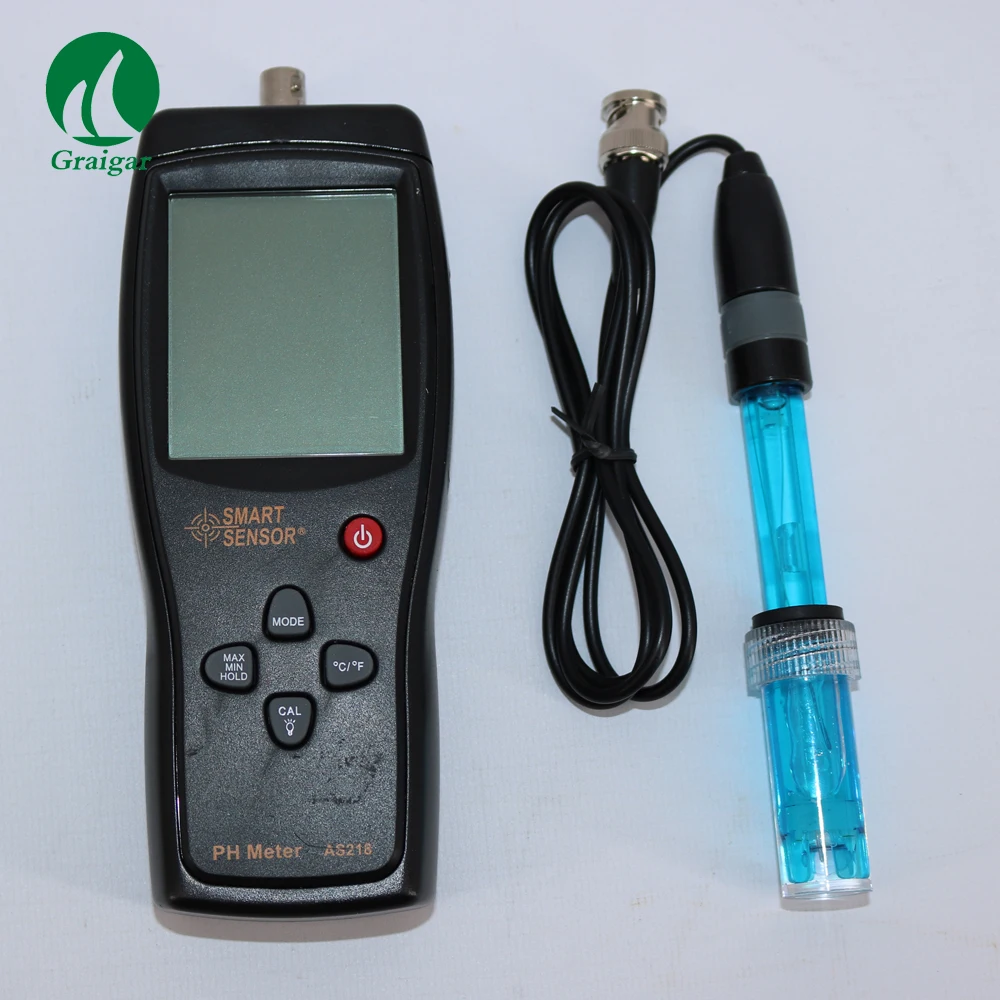 

Digital Smart Sensor AS218 PH Meter with Range 0.00~14.00pH