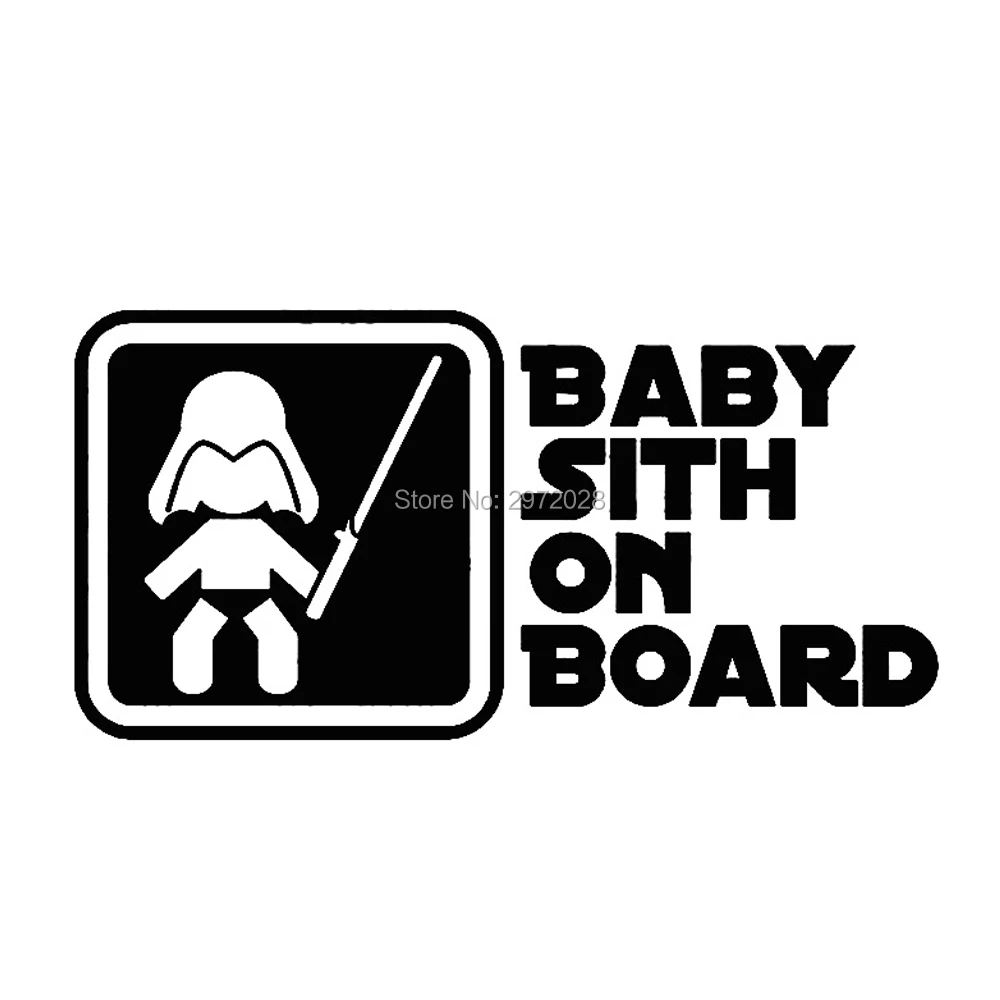 

Hot Selling Creative Cartoon Classical Film Star Wars Car Styling Baby Sith on Board Car Windows Rear Windshield Stickers Decal