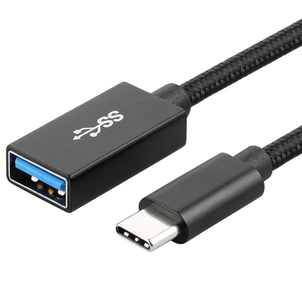 

3.1 Type C To AF Portable Computer Universal USB Cable Accessories Digital External Stable Metal Braided Fast Charge Hard Drive