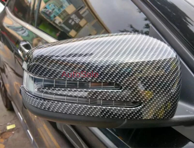 Для Mercedes Benz CLA C117 W117 2014 2015 углеродное волокно Боковая дверь зеркало заднего вида