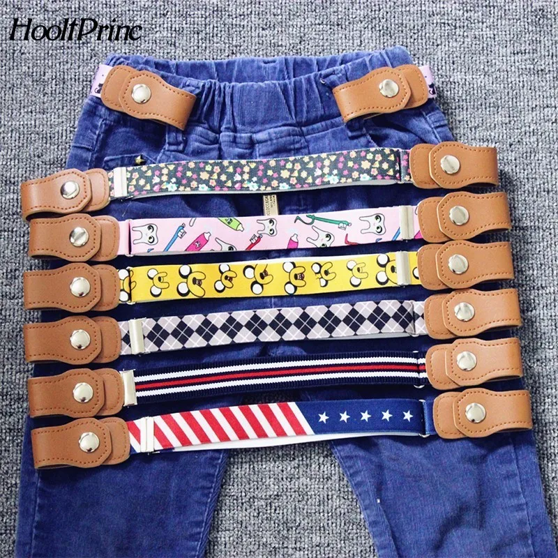 

2019 Hot New Children Elastic Belt Pants For Girls Boys Anti Deduction Belt Baby Nursery Essential 16 Colour Kid's Jeans Belt