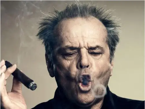 Джек Николсон курить кольцо американский актер фильм Шелковый постер настенное