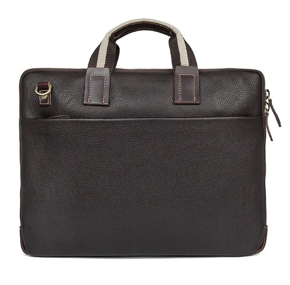 Men's Business handBag Litchi Genuine Leather Bag 15.6\ Men's Business handBag Litchi Genuine Leather Bag 15.6\